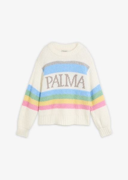 Sweter z domieszką wełny. Białe swetry bonprix, bez wzorów, z wełny, eleganckie, bez ramiączek. Za 109.99 zł.