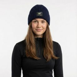 Zimowa czapka jeździecka GALOP WEAR 100% wełna merino. Czarne czapki zimowe GALOP WEAR, z aplikacjami, z gumy, klasyczne. Za 169.00 zł.