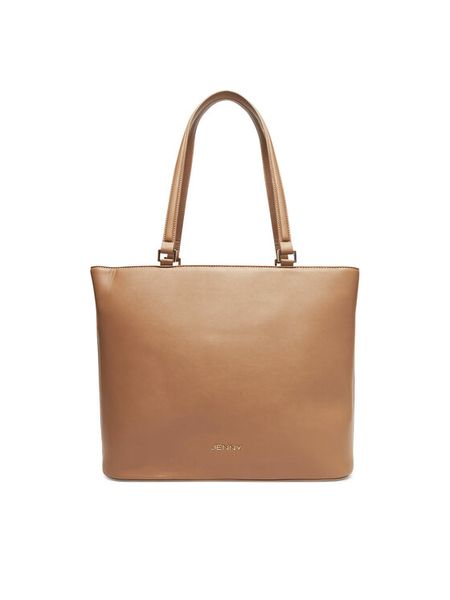 JENNY Torebka MJT-C-003-04 Beżowy. Brązowe shopper bag Jenny, bez wzorów, z materiału, bez dodatków. Za 139.99 zł.