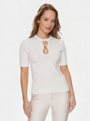 Guess Sweter Rylee W4RR21 Z2Y72 Écru Regular Fit. Swetry Guess, xs, z aplikacjami, z wiskozy, bez ramiączek. Za 189.99 zł.