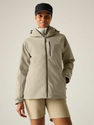 Regatta Kurtka przeciwdeszczowa "Birchdale II" w kolorze beżowym rozmiar: 34. Brązowe kurtki przeciwdeszczowe Regatta, m, bez wzorów, bez kaptura, outdoorowe. Za 198.10 zł.