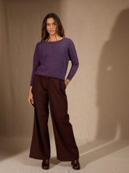 Perfect Cashmere Kaszmirowy sweter "Molly" w kolorze fioletowym rozmiar: S. Różowe swetry Perfect Cashmere, s, bez wzorów, z kaszmiru, bez ramiączek. Za 391.99 zł.