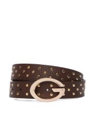 Guess Pasek BW9502 P6430 Brązowy. Brązowe paski Guess, z aplikacjami, ze skóry. Za 255.99 zł.