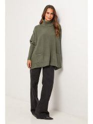 Soft Cashmere Golf w kolorze khaki rozmiar: 34/36. Brązowe swetry Soft Cashmere, bez wzorów, z kaszmiru, klasyczne, bez ramiączek. Za 130.99 zł.