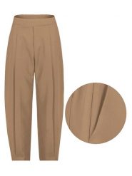 Sublevel Spodnie w kolorze jasnobrązowym rozmiar: L/XL. Brązowe spodnie materiałowe Sublevel, bez wzorów, z materiału, z podwyższonym stanem. Za 43.99 zł.