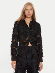 Marella Koszula Douglas 2423116022 Czarny Regular Fit. Czarne koszule Marella, bez wzorów, z syntetyku, bez kołnierzyka, bez ramiączek. Za 659.99 zł.