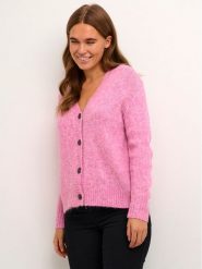 Kaffe Kardigan Zaroline 10507116 Różowy Boxy Fit. Czerwone swetry Kaffe, l, bez wzorów, z syntetyku, bez ramiączek. Za 159.99 zł.