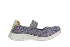 Półbuty Rock Deborah Blueberryberg 032953, Wielokolorowe, Materiał - 38. Czerwone buty sportowe lifestyle Rock Spring, na lato, bez wzorów, z materiału, rockowe, z kwadratowym noskiem, bez obcasa. W wyprzedaży za 134.10 zł.