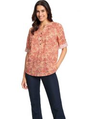 WITT WEIDEN Bluzka w kolorze czerwonym rozmiar: 48. Czerwone bluzki WITT WEIDEN, bez wzorów, z bawełny, bez kołnierzyka, bez ramiączek. Za 39.99 zł.