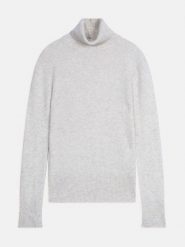 Perfect Cashmere Kaszmirowy golf "Tracy" w kolorze jasnoszarym rozmiar: L. Szare swetry Perfect Cashmere, l, bez wzorów, z kaszmiru, bez ramiączek. Za 413.99 zł.