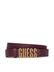Guess Pasek Damski BW7848 P3425 Bordowy. Czerwone paski Guess, z aplikacjami, ze skóry. Za 129.99 zł.