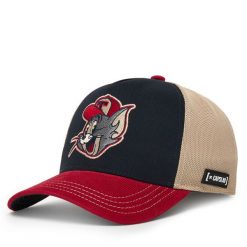 Czapka z daszkiem Capslab. Czarne czapki z daszkiem CapsLab, bez wzorów. Za 169.99 zł.