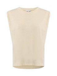 Marie Lund Koszula damska Kobiety beżowy|złoty marmurkowy, M. Brązowe koszule Marie Lund, m, bez wzorów, bez kołnierzyka, bez ramiączek. Za 179.95 zł.