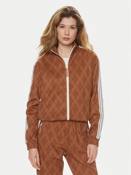 Replay Bluza W3403.000.74934 Brązowy Regular Fit. Brązowe bluzy Replay, l, bez wzorów, z syntetyku, bez kaptura. Za 419.99 zł.