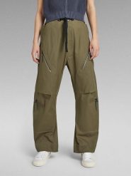 G-Star Spodnie w kolorze khaki rozmiar: W28. Brązowe spodnie materiałowe G-Star, bez wzorów, z bawełny, retro, z podwyższonym stanem. Za 123.25 zł.