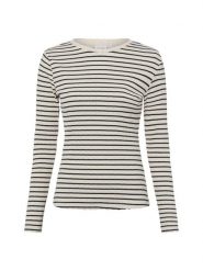 Vila Damska koszula z długim rękawem - VIAmeline Kobiety Bawełna beżowy|czarny w paski, XS. Brązowe koszule Vila, uniwersalny, bez wzorów, z bawełny, klasyczne, bez kołnierzyka, bez ramiączek. Za 149.95 zł.