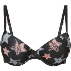 Biustonosz usztywniany bonprix czarny wzorzysty. Biustonosze marki bonprix. Za 37.99 zł.