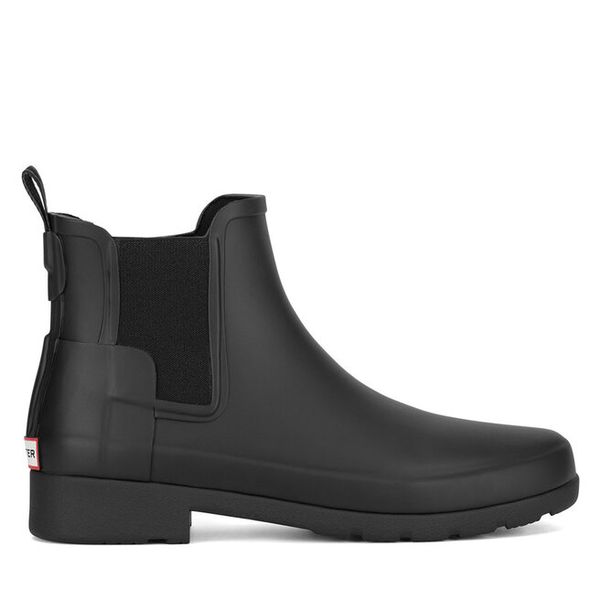 Kalosze Hunter. Czarne kalosze Hunter, bez wzorów, bez zapięcia. Za 399.99 zł.