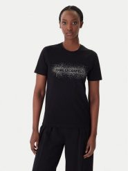 KARL LAGERFELD T-Shirt B1W17030 Czarny Regular Fit. Czarne t-shirty KARL LAGERFELD, xs, bez wzorów, z bawełny, bez kołnierzyka, bez ramiączek. Za 429.99 zł.