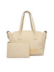 LOVE MOSCHINO Torebka JC4243PP0OKD0110 Biały. Białe shopper bag Love Moschino, bez wzorów, ze skóry, bez dodatków. Za 1,099.00 zł.