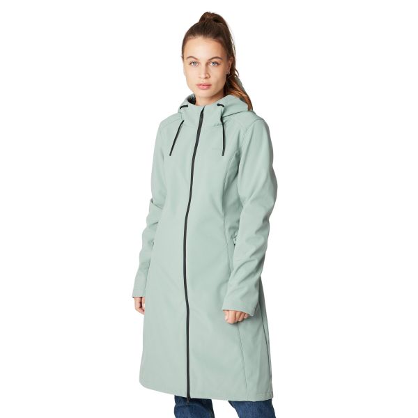 Damski płaszcz outdoorowy Protest Prteris. Zielone płaszcze Protest, m, bez wzorów, z materiału, eleganckie, bez kaptura. Za 499.99 zł.