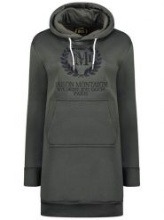 Maison Montaigne Sukienka dresowa "Giqueen" w kolorze antracytowym rozmiar: S. Czarne sukienki Maison Montaigne, s, bez wzorów, z dresówki, bez kołnierzyka, bez ramiączek, mini. Za 86.99 zł.