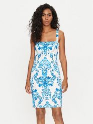 Marciano Guess Sukienka koktajlowa 4GGK71 7247Z Kolorowy Classic Fit. Sukienki Marciano Guess, z aplikacjami, z bawełny, wizytowe, bez kołnierzyka, bez ramiączek. Za 659.99 zł.