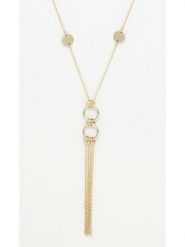 OR ÉCLAT Złoty naszyjnik "Heer" z zawieszką rozmiar: onesize. Żółte naszyjniki Or Éclat, z materiału, złote. Za 1,261.99 zł.