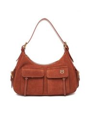 PINKO Torba Cargo Bag Classic PE PLTT 102794 A29N Brązowy. Brązowe torby sportowe Pinko, bez wzorów, ze skóry. Za 1,089.00 zł.