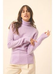 Just Cashmere Kaszmirowy golf "Lexie" w kolorze fioletowym rozmiar: XL. Różowe swetry Just Cashmere, xl, bez wzorów, z kaszmiru, bez ramiączek. Za 306.73 zł.