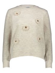 More & More Sweter w kolorze beżowym rozmiar: 38. Brązowe swetry More & More, z aplikacjami, bez ramiączek. Za 129.95 zł.