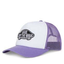 Czapka z daszkiem Vans. Fioletowe czapki z daszkiem Vans, bez wzorów. Za 119.99 zł.