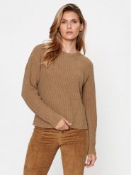 TWINSET Sweter 232TT3330 Brązowy Regular Fit. Brązowe swetry Twinset, xxl, bez wzorów, z wiskozy, bez ramiączek. Za 809.99 zł.