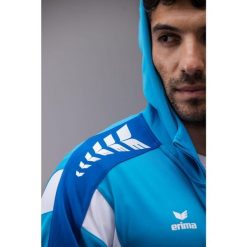 Kurtka treningowa Erima Celebrate 125 z kapturem niebieska. Czarne kurtki Erima, bez wzorów, sportowe, z kapturem. Za 343.99 zł.