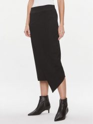 Calvin Klein Spódnica ołówkowa Stretch Jersey Midi Skirt K20K206808 Czarny Slim Fit. Czarne spódnice Calvin Klein, s, bez wzorów, z jersey, midi, ołówkowe. Za 399.99 zł.