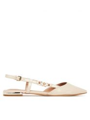 Guess Baleriny FLTFR2 PAF05 Écru. Baleriny Guess, z aplikacjami, ze skóry, bez obcasa, bez zapięcia. Za 279.99 zł.