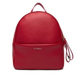 Plecak Coccinelle. Czerwone plecaki Coccinelle, bez wzorów, bez dodatków. Za 1,289.00 zł.