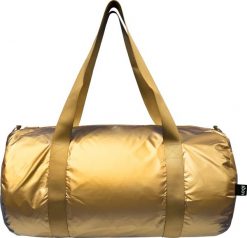 Torba LOQI Weekender Metallic złota. Żółte torby podróżne LOQI, bez wzorów. Za 215.00 zł.