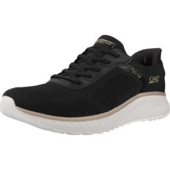 Buty SKECHERS BOBS SQUAD CHAOS Czarny. Czarne buty trekkingowe Skechers, bez wzorów, z syntetyku, bez zapięcia, trekkingowe. Za 364.99 zł.