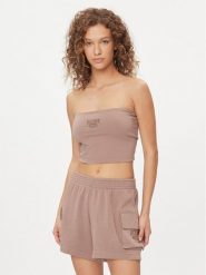 Reebok Top Archive Essentials IL6290 Beżowy Fitted Fit. Brązowe topy Reebok, m, bez wzorów, z bawełny, bez kołnierzyka, bez ramiączek. Za 79.99 zł.