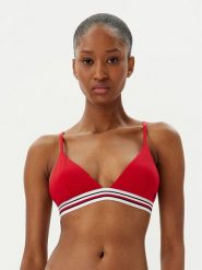 Tommy Hilfiger Góra od bikini UW0UW05805 Czerwony. Czerwone bikini Tommy Hilfiger, bez wzorów, z syntetyku. Za 159.99 zł.