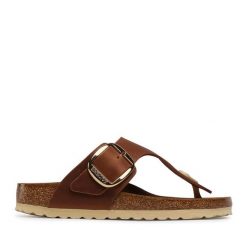 Japonki Birkenstock. Brązowe japonki Birkenstock, bez wzorów. Za 599.99 zł.
