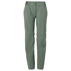 Spodnie damskie VAUDE Farley Zo II. Zielone spodnie narciarskie Vaude, bez wzorów, z materiału, narciarskie. Za 529.90 zł.