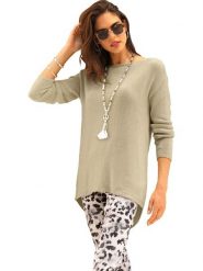 Heine Sweter w kolorze beżowym rozmiar: 36. Brązowe swetry Heine, bez wzorów, bez ramiączek. Za 38.95 zł.