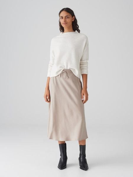 OPUS Sweter w kolorze białym rozmiar: 40. Białe swetry Opus, bez wzorów, z wełny, bez ramiączek. Za 205.45 zł.