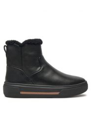 Clarks Botki Hollyhock Lane 26178838 Czarny. Czarne botki Clarks, bez wzorów, ze skóry, bez obcasa, na płaskiej podeszwie, bez zapięcia. Za 629.99 zł.
