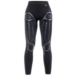 Legginsy Floky Legginsy Hyper Woman Damskie. Czarne legginsy FLOKY, l, z aplikacjami, z materiału, z podwyższonym stanem, na fitness i siłownię. Za 523.70 zł.
