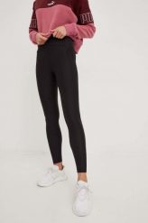 Puma legginsy do biegania Brushed damskie kolor czarny gładkie. Czarne legginsy Puma, bez wzorów, z materiału. W wyprzedaży za 234.99 zł.