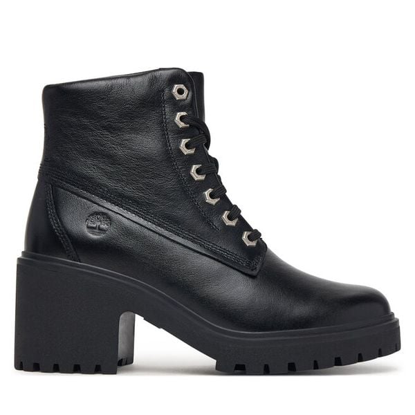 Trapery Timberland. Czarne traperki Timberland, bez wzorów, bez obcasa, bez zapięcia. Za 779.99 zł.