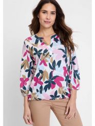 Olsen Bluzka ze wzorem rozmiar: 38. Bluzki Olsen, bez wzorów, bez kołnierzyka, bez ramiączek. Za 60.99 zł.